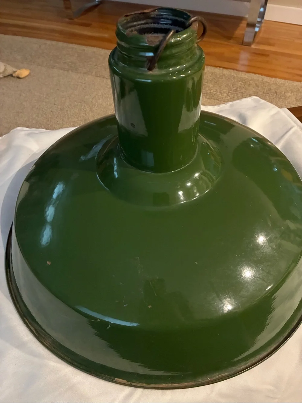 Enamelware green enamel